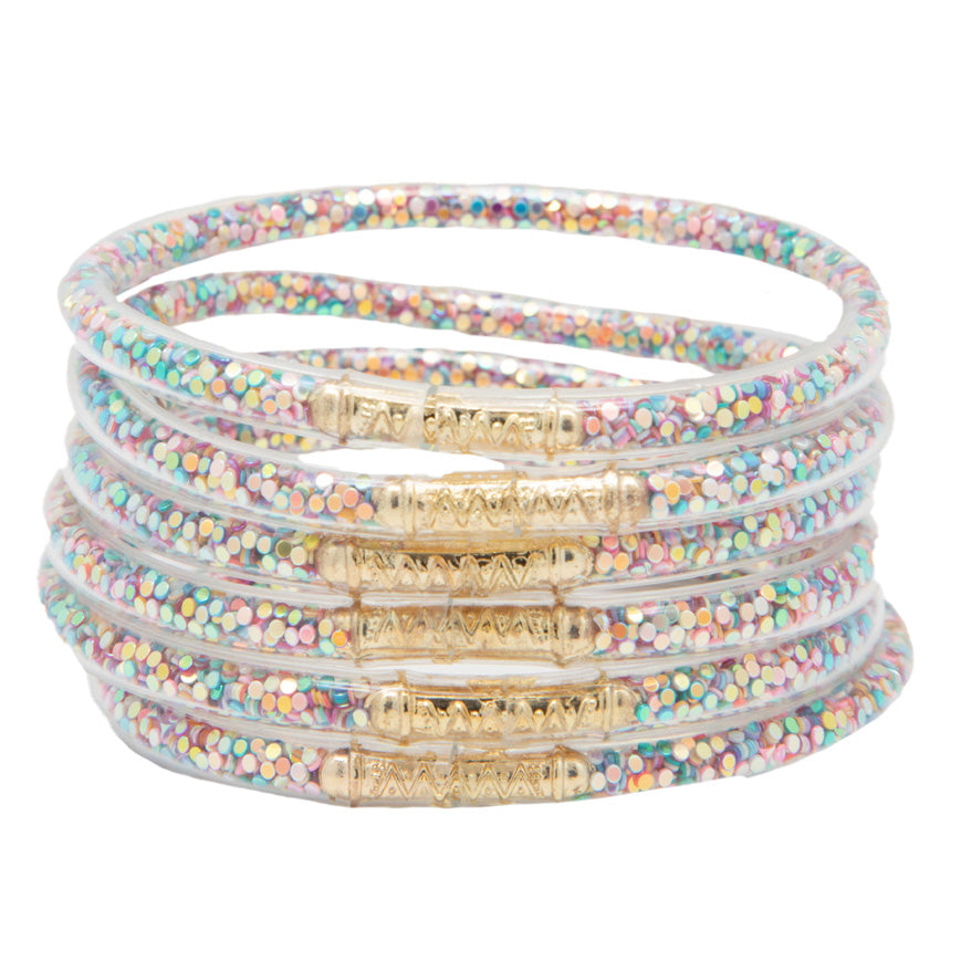 Pastel Confetti Bangles Waterproof for Girls - Jewelry