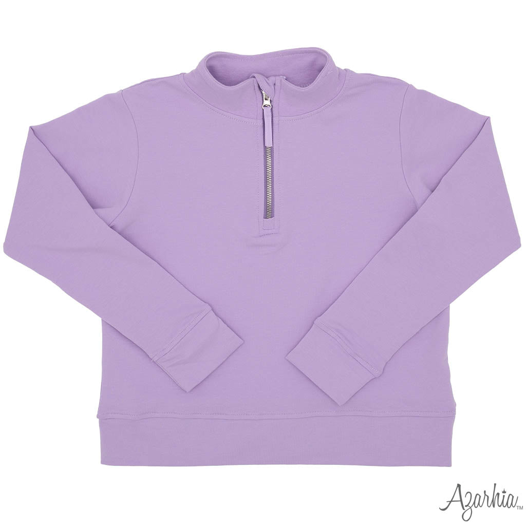 Quarter Zip French Terry- Unisex in Lavender