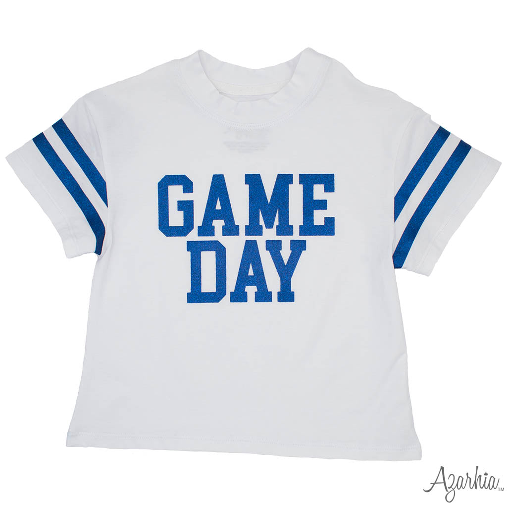 GAME DAY Glitter Boxy T’ Royal