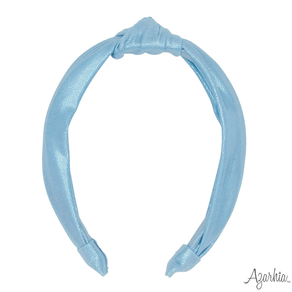 Top Knot Headband in Caroline Blue Shimmer