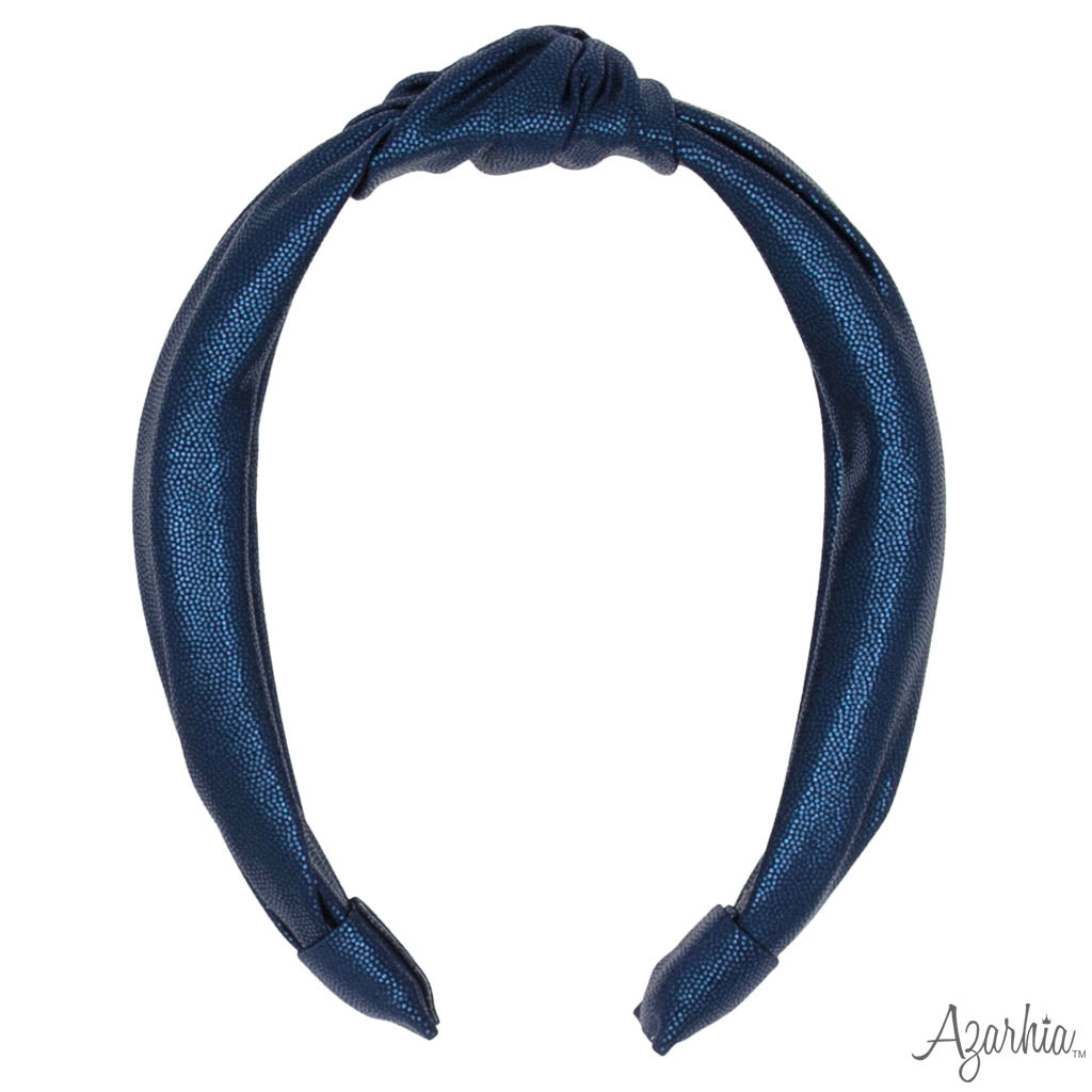Top Knot Headband in Navy Shimmer