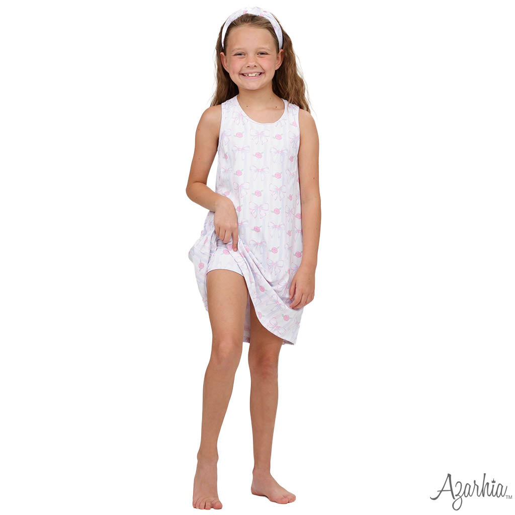 Izzy Tennis Dress & Shorts Water Color Bows