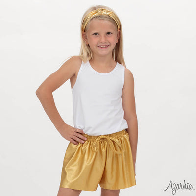 Top Knot Headband in Gold Shimmer