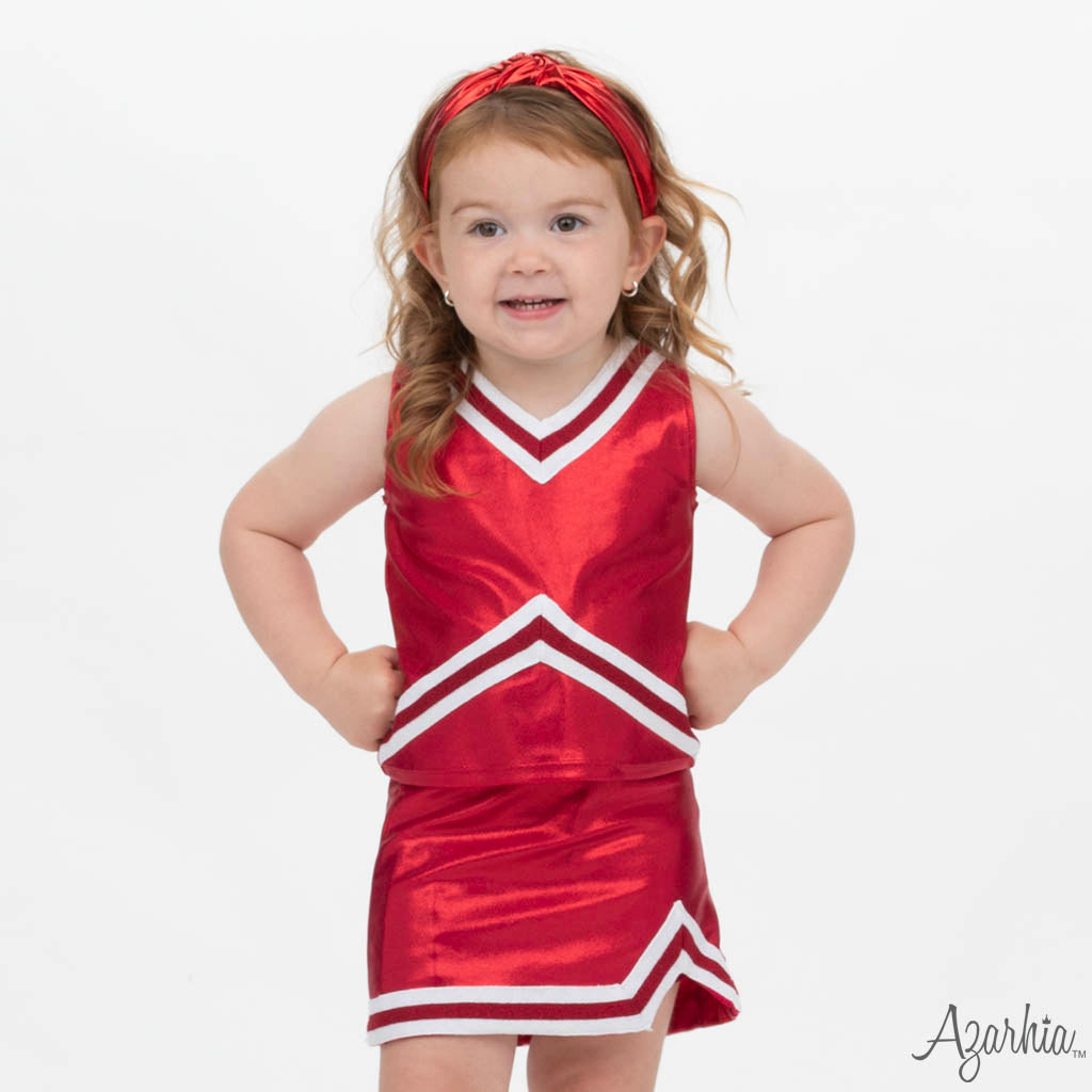 Top Knot Headband in Crimson Shimmer