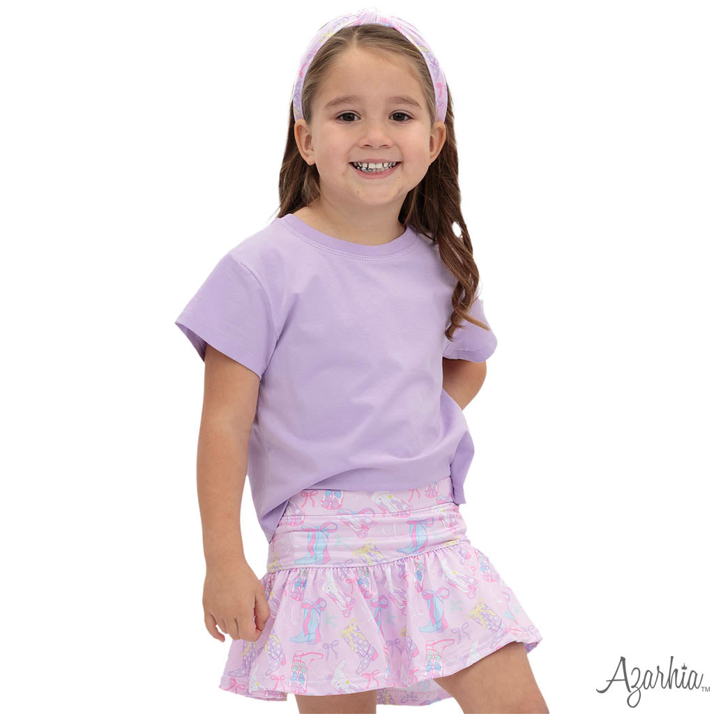 Rodeo Boots and Bow Gathered Skort