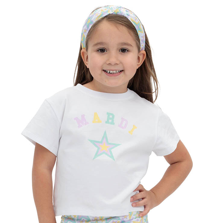 Mardi Gras Stars Pastel Butterfly Short MG26