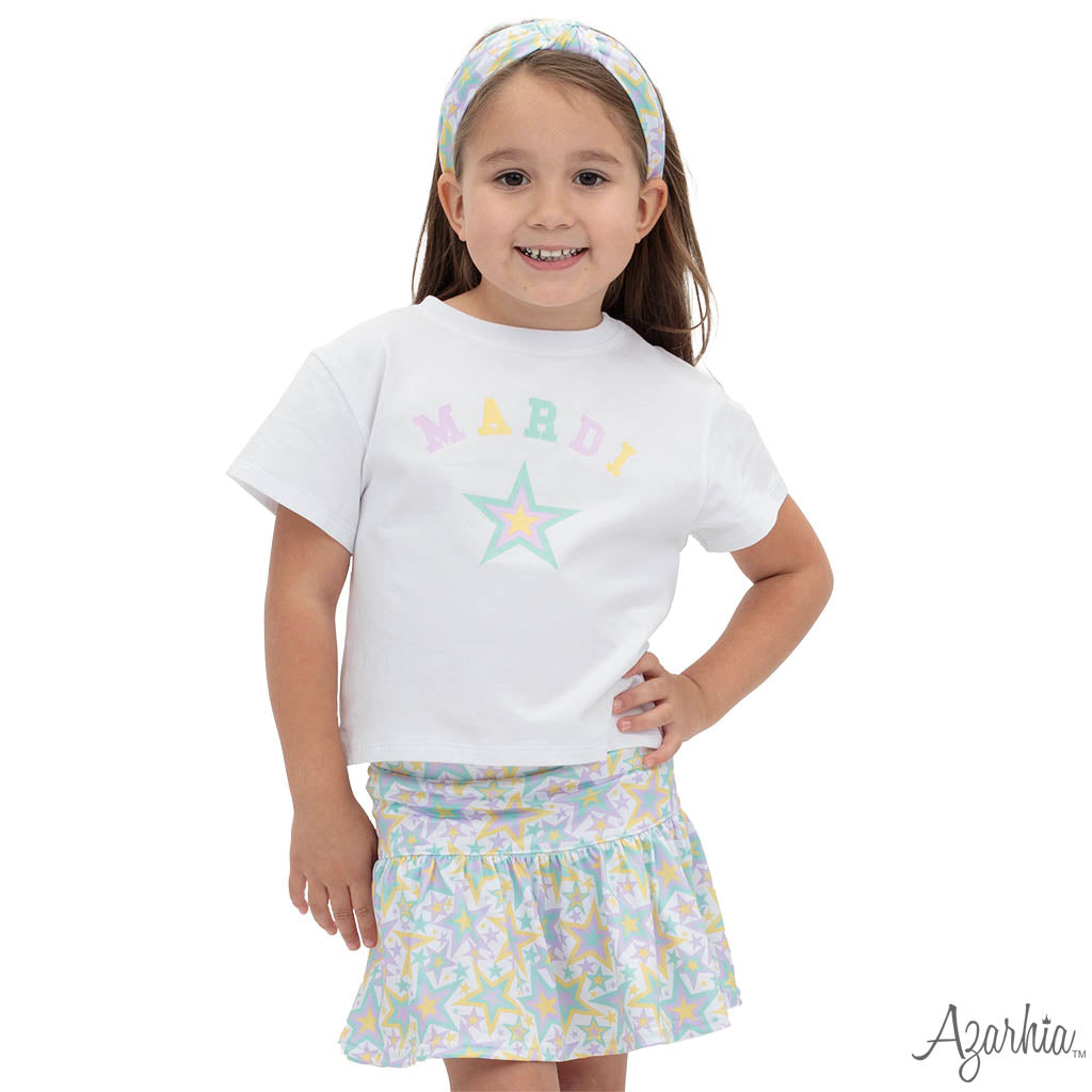 Mardi Gras Stars Pastel Butterfly Short MG26