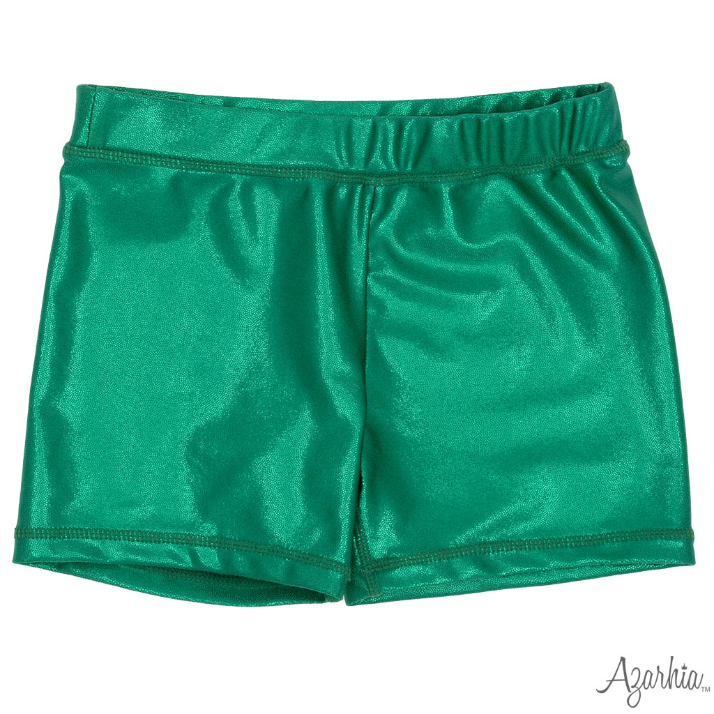 Shimmer Biker Short in Kelley Green