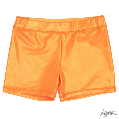 Shimmer Ruffle Sleeve Sequin Cheer in Orange
