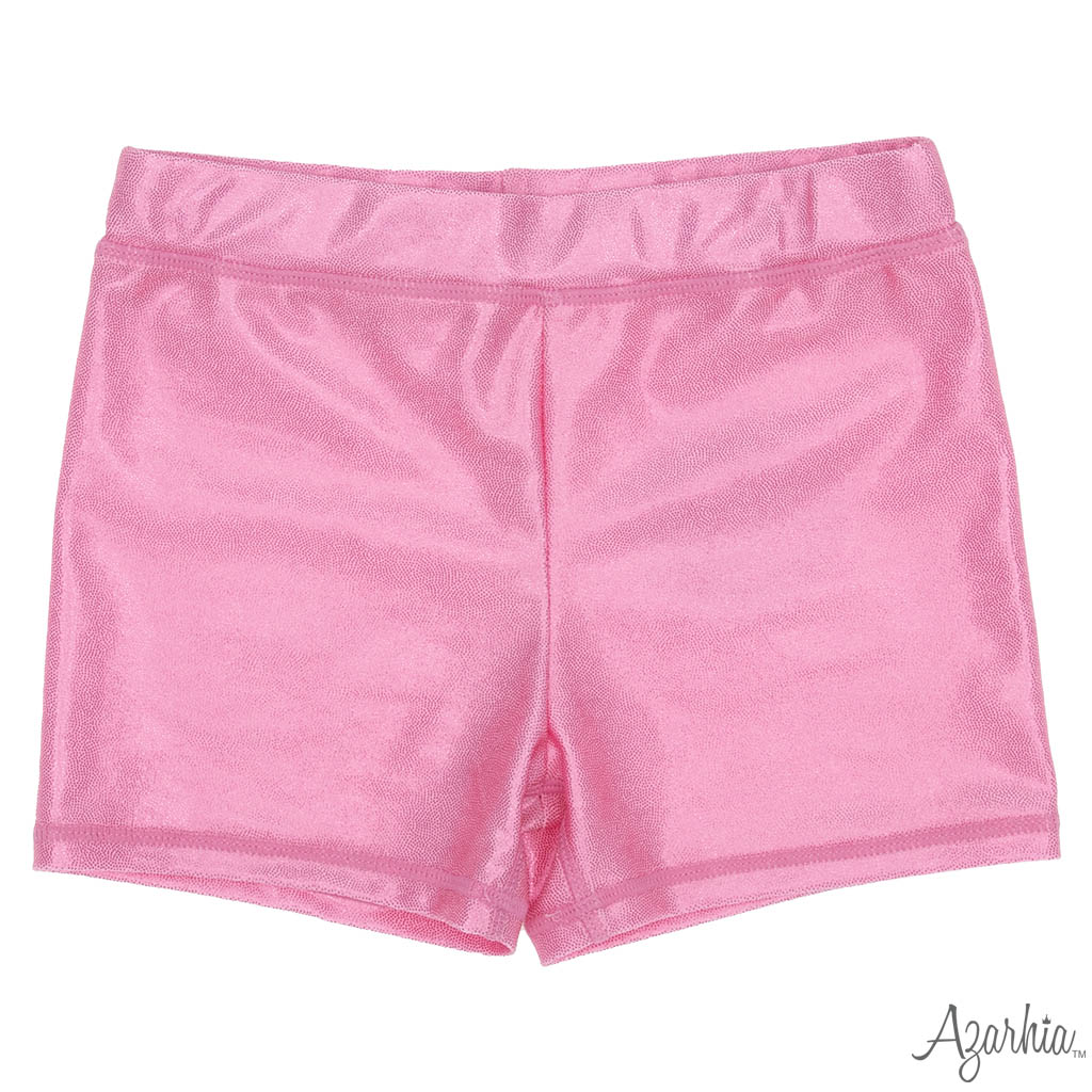 Shimmer Biker Short in Pink