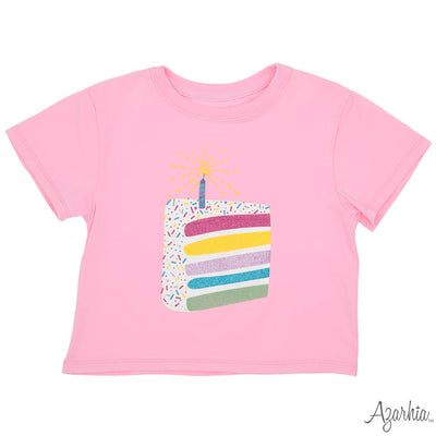 Birthday Girl in sequin on White Boxy