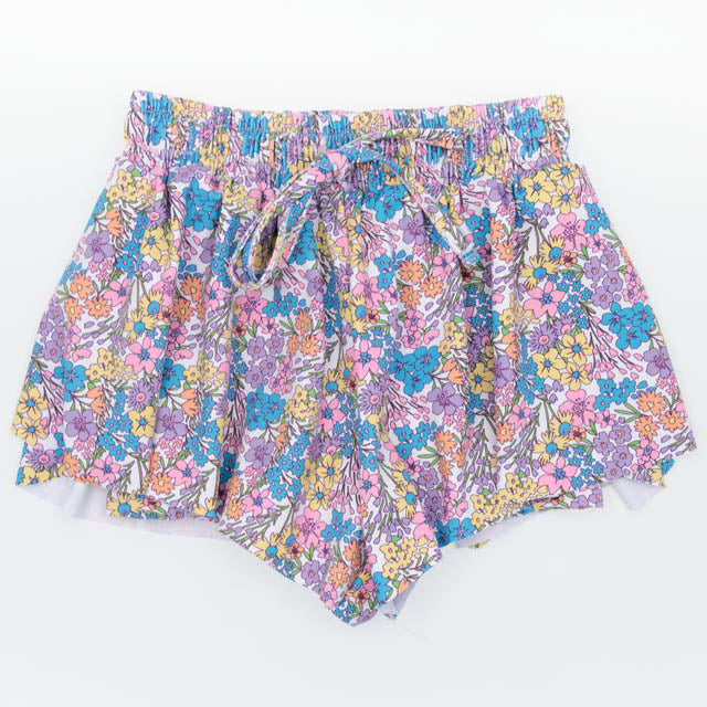 Bright Floral on Butterfly Flowy Short