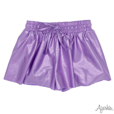 Gathered Skort in Lavender Shimmer
