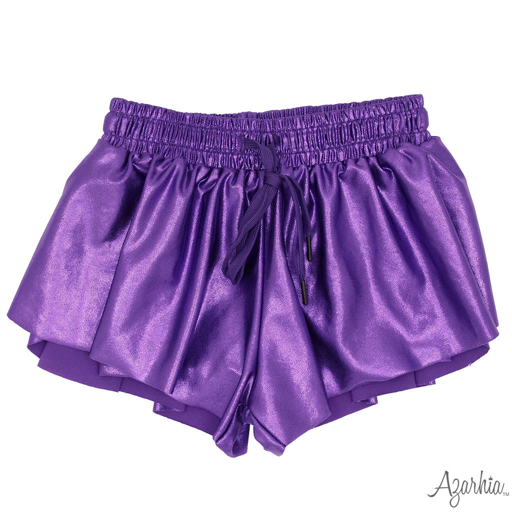 Shimmer Butterfly Short in Purple
