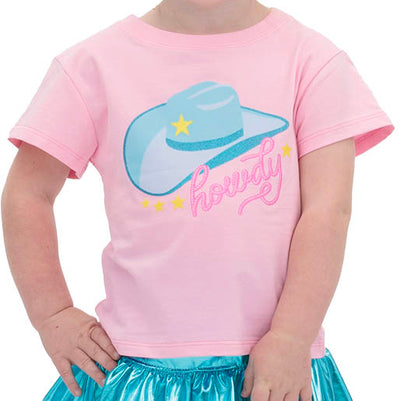 Rodeo Glitter Howdy Hat Pink Boxy