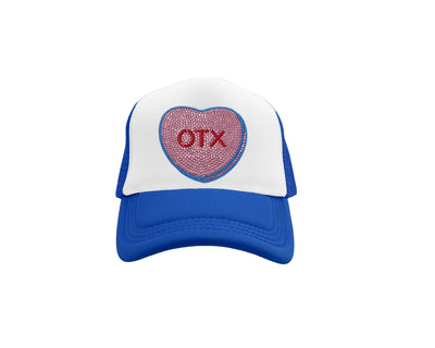 OTX Rhinestone Heart Iron on CAMP