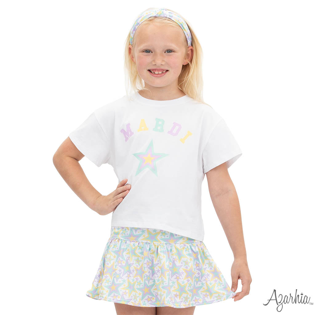 Mardi Gras Stars Pastel Butterfly Short MG26