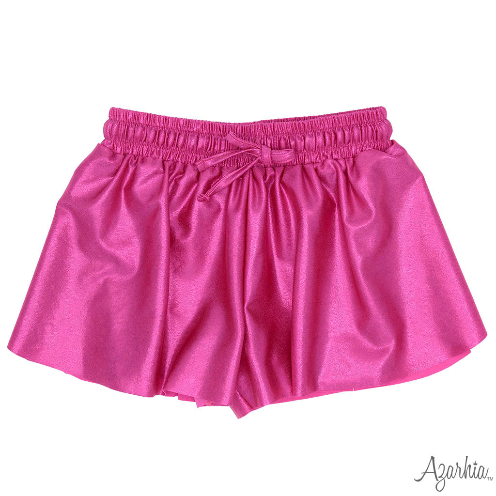 Shimmer Butterfly Short in Hot Pink