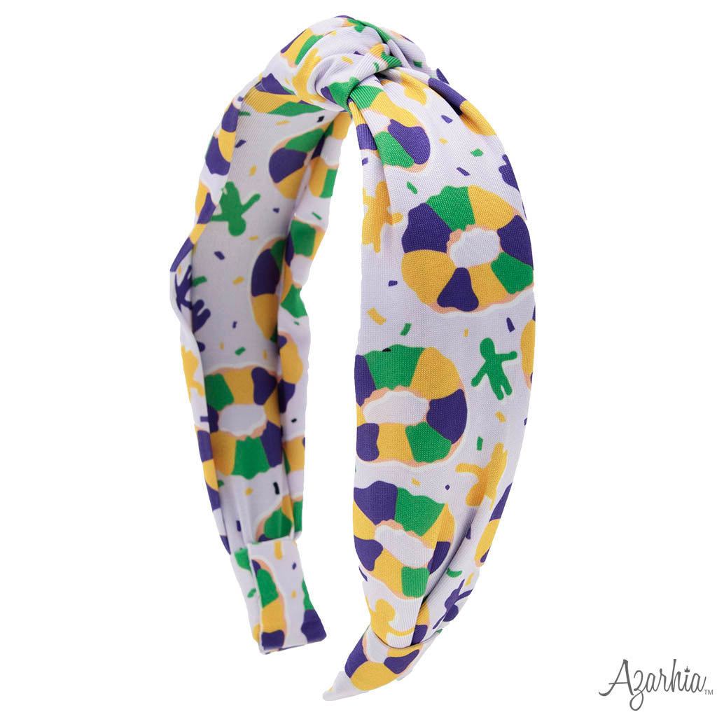 Mardi Gras King Cake and Babys Top Knot MG26