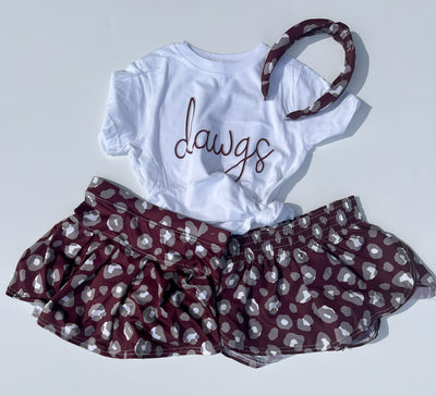Dawgs T-shirt for girls on White