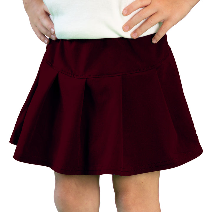 Tennis Skort in Solid Maroon Azarhia