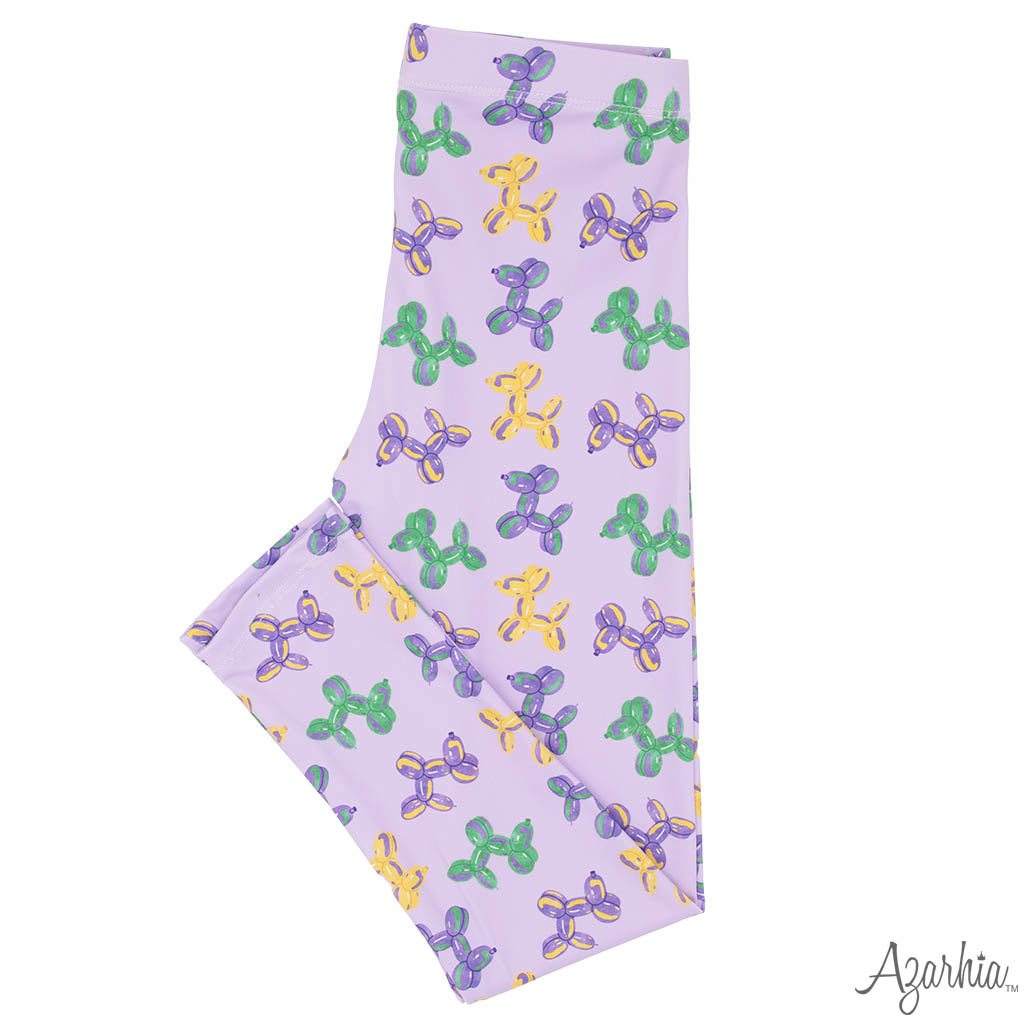 Mardi Gras Balloon Dog Screen Print White Boxy MG26