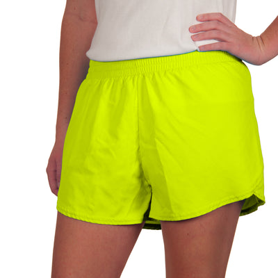 Steph Shorts in Solid Neon Yellow