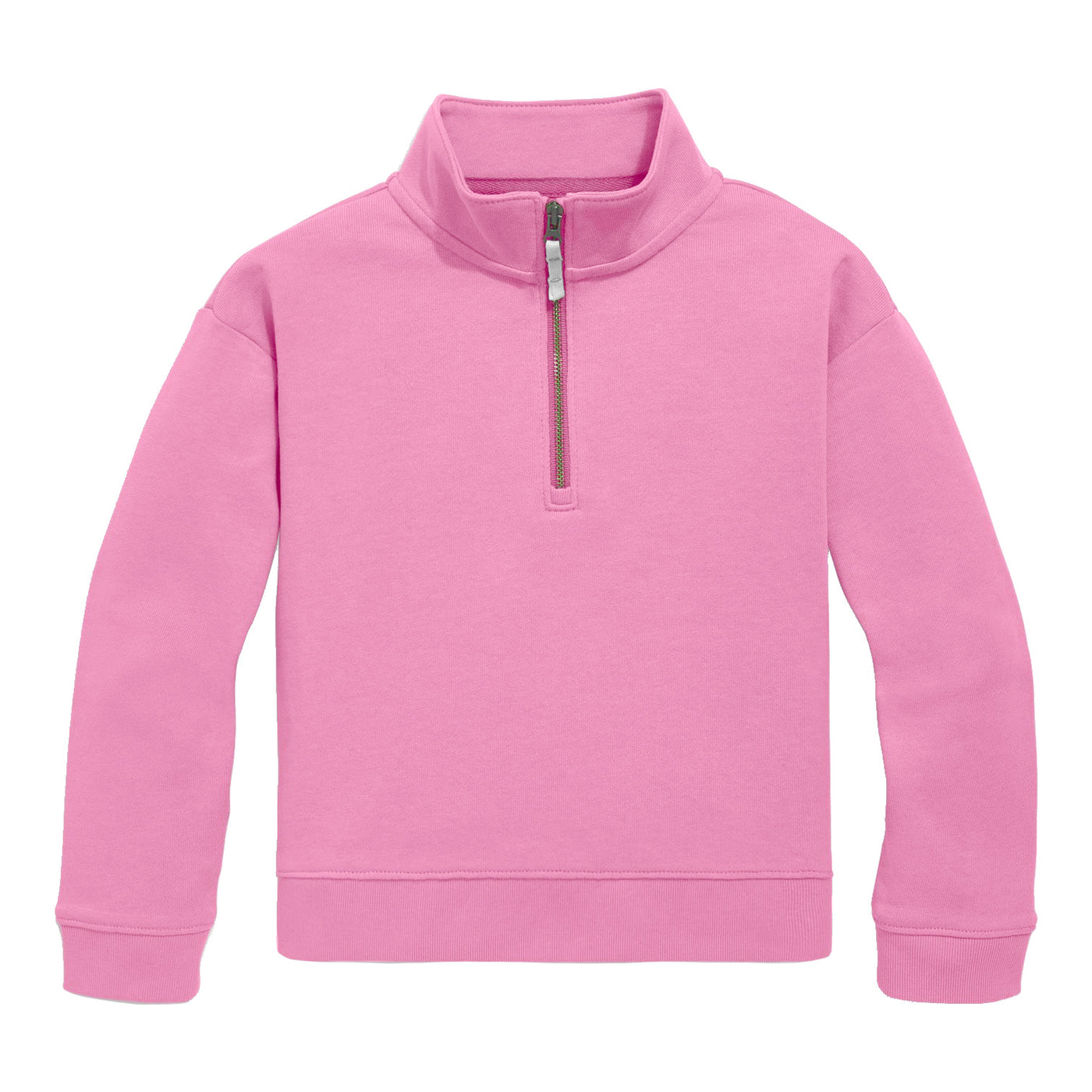 Quarter Zip French Terry- Unisex in Pink