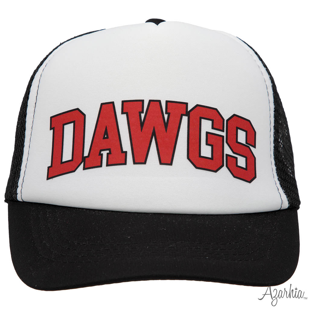 Red Dawgs Screen Print on Black Trucker