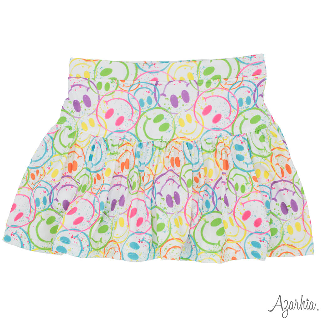 Splatter Smiley Butterfly Flowy Short