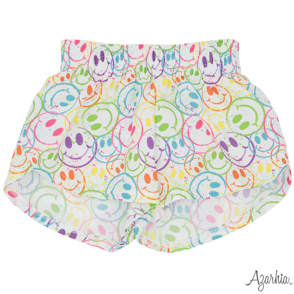 Splatter Smiley Butterfly Flowy Short