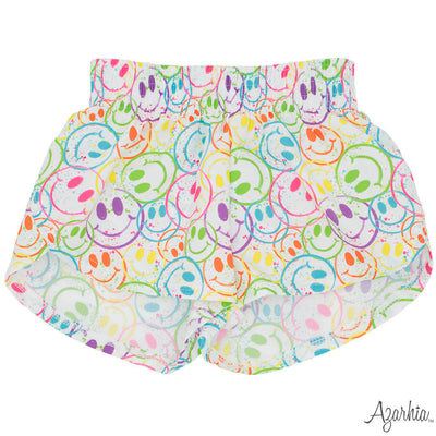 Splatter Smiley Butterfly Flowy Short