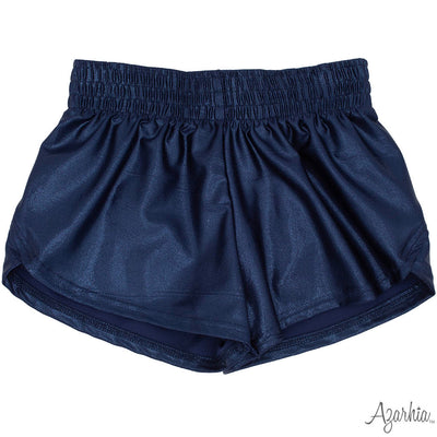 Shimmer Ruffle Sleeve Sequin Cheer in Navy