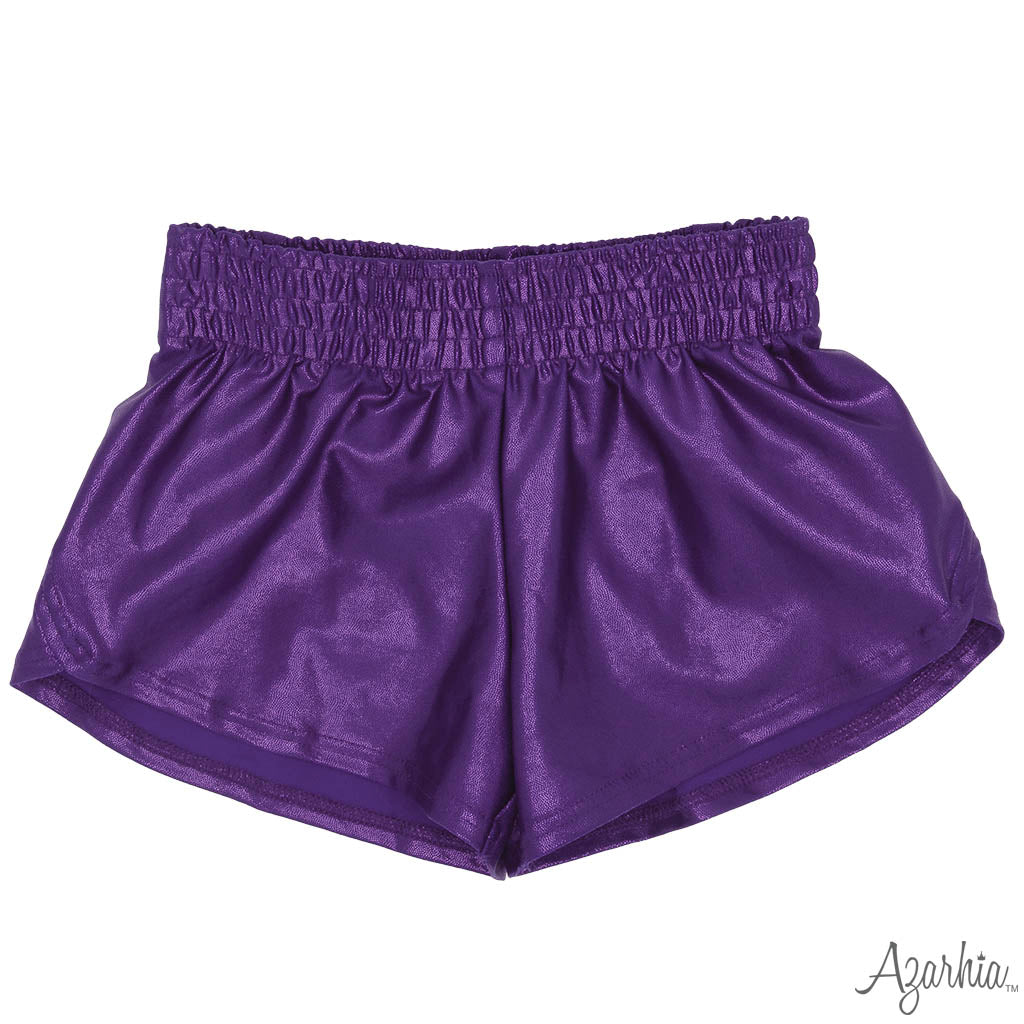 Shimmer Ruffle Sleeve Sequin Cheer in Purple