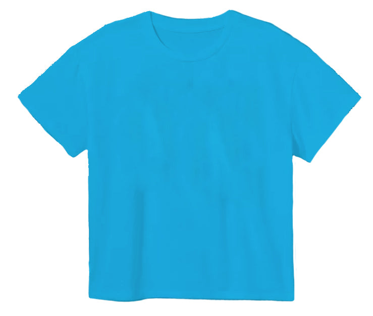 Boxy T’ in Solid Turquoise