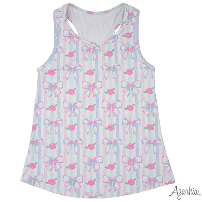 Big Bows Screen Print on Light Pink Boxy T