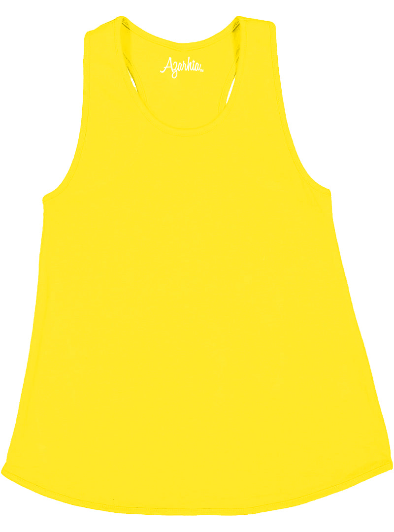 Tank Top with Racer Back in Yellow