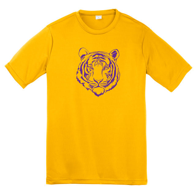 Tiger T-shirt on Dri Fit Yellow Gold for boys