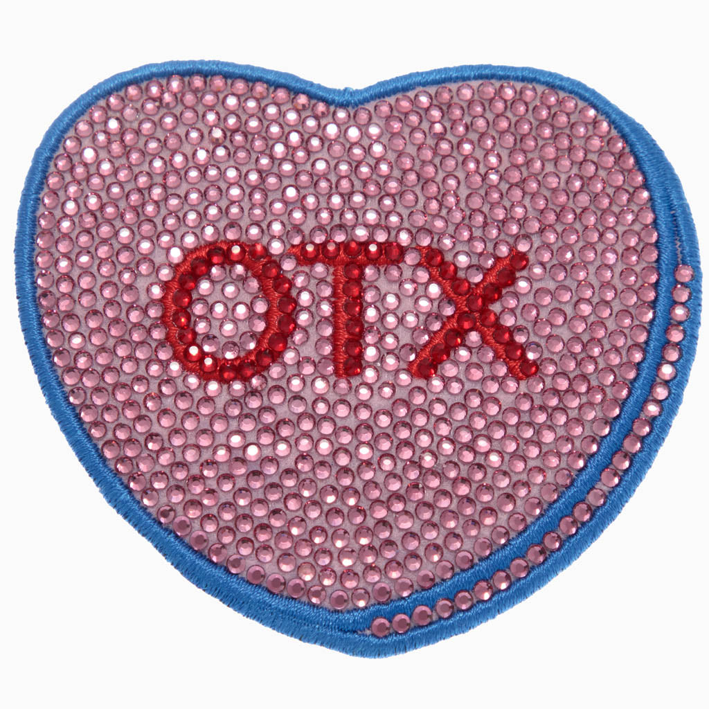 OTX Rhinestone Heart Iron on CAMP