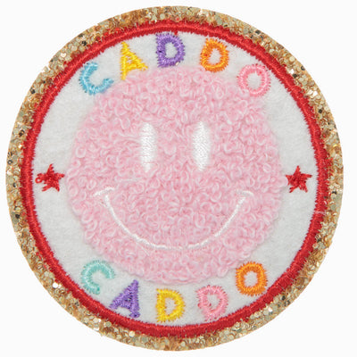 Caddo Smiley Face Chenille Iron on CAMP