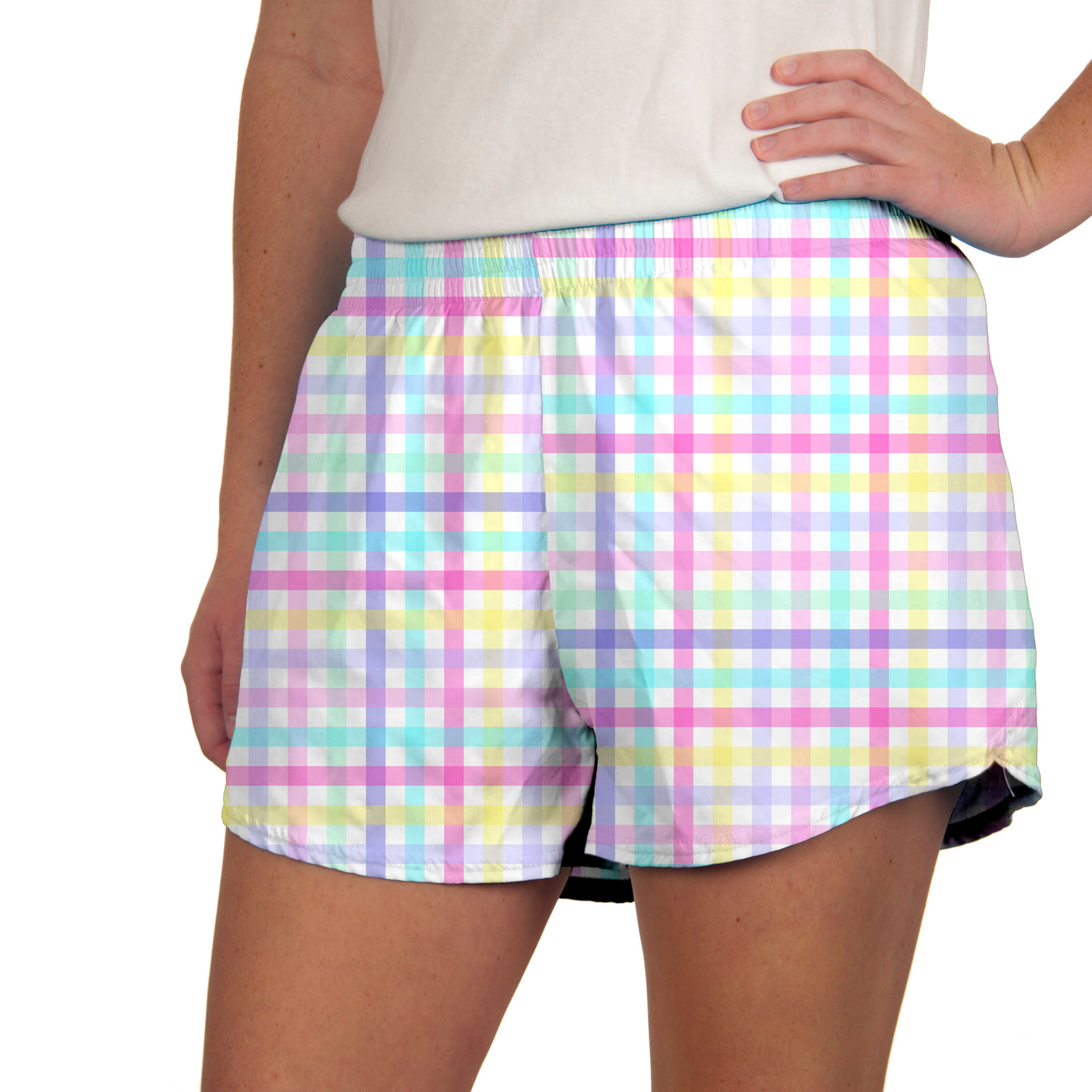 Steph Shorts Print in Plaid Pastel SALE