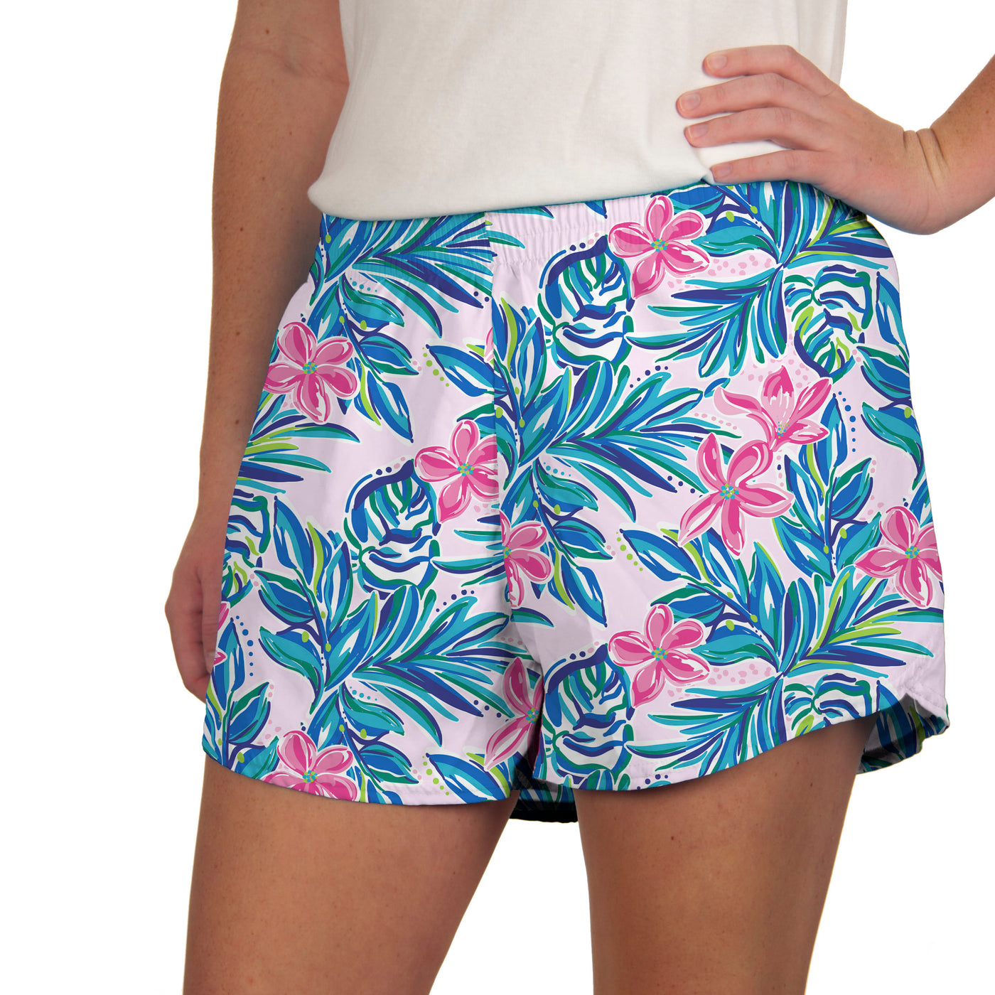 Steph Shorts Print in Take Me to Hawaii Pink SALE