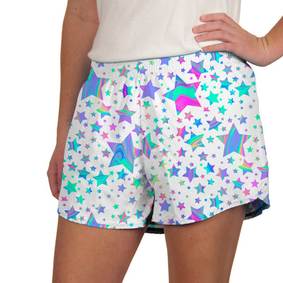 Steph Shorts Print in Swirling Stars SALE
