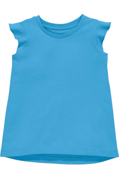 Ruffle Shirt in Turquoise