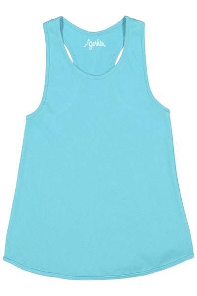 Tank Top with Racer Back in Sky Blue