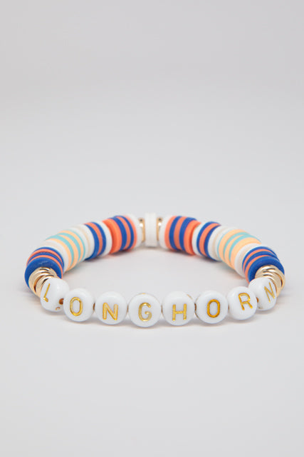 Longhorn Heishi bead bracelet