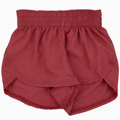 Steph Shorts in Solid Crimson
