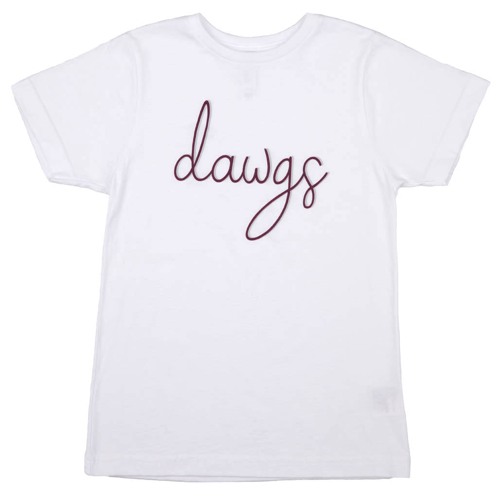 Dawgs T-shirt for girls on White