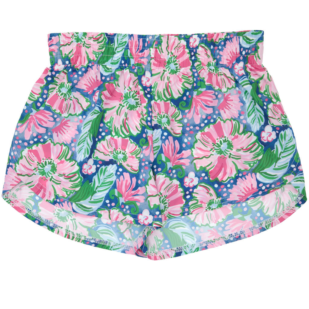 Steph Shorts in Pink Poppies