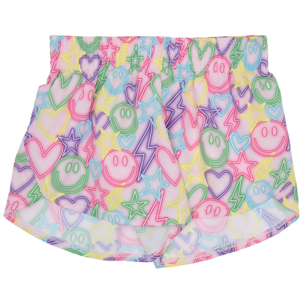 Steph Shorts in Happy Neon